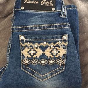 girls rodeo girl brand jeans.